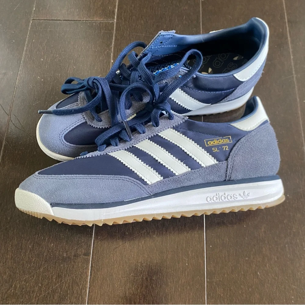 NEW Adidas Originals SL72 RS Night Indigo Shoes Sneakers Mens Size 7.5 - Picture 11 of 13